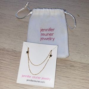 New Jennifer Zeuner Double Star Dainty Necklace